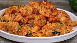 Spicy and Creamy Shrimp Pasta Recipe