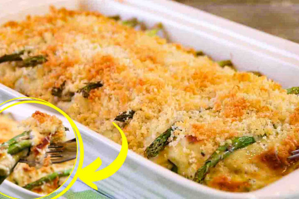 Easy creamy asparagus casserole recipe