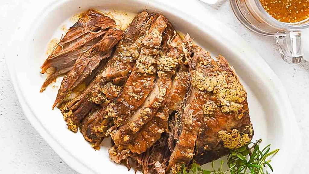 Easy bbq beef brisket in slow cooker recipe