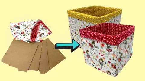 Easy DIY Washable Storage Box Tutorial | DIY Joy Projects and Crafts Ideas