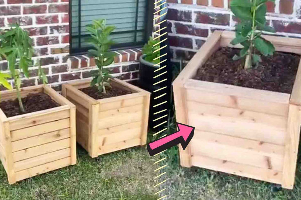DIY cedar planter box tutorial