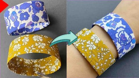 DIY Fabric Bracelet Using A Plastic Bottle | DIY Joy Projects and Crafts Ideas