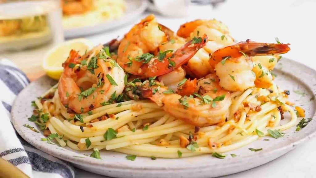 Easy shrimp scampi pasta recipe