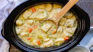 Easy Slow Cooker Chicken and Dumplings Recipe