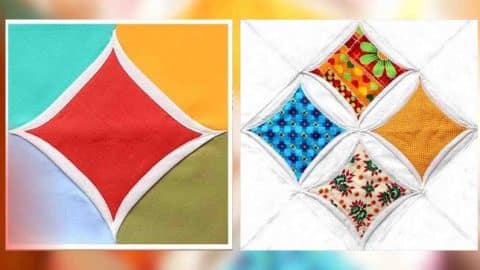 Two Ways to Sew A Cathedral Window Quilt Block | DIY Joy Projects and Crafts Ideas