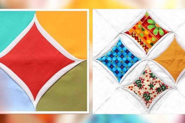 2 ways to sew a cathedral block