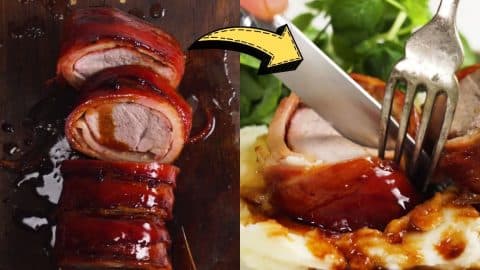 5-Ingredient Bacon Wrapped Pork Tenderloin Recipe | DIY Joy Projects and Crafts Ideas
