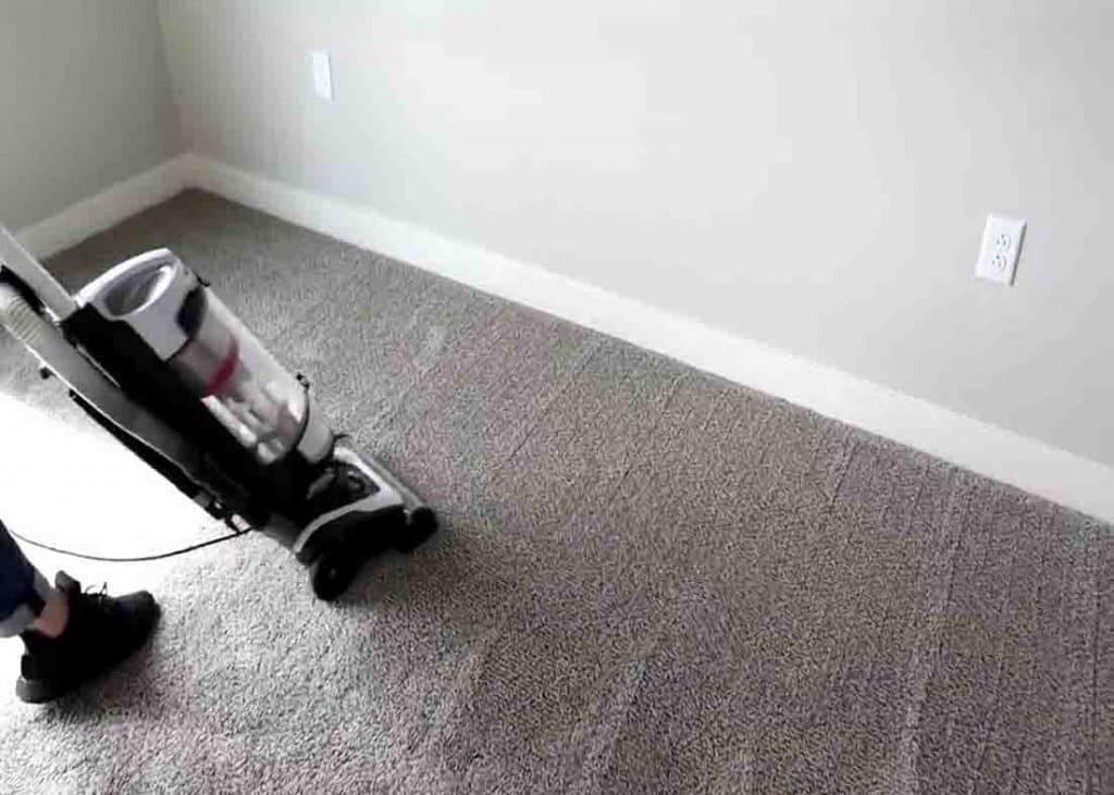 Vacuuming your carpet first before getting it wet to clean