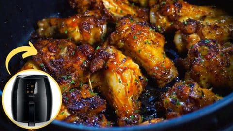 Air-Fryer Honey BBQ Chicken Wings Recipe | DIY Joy Projects and Crafts Ideas