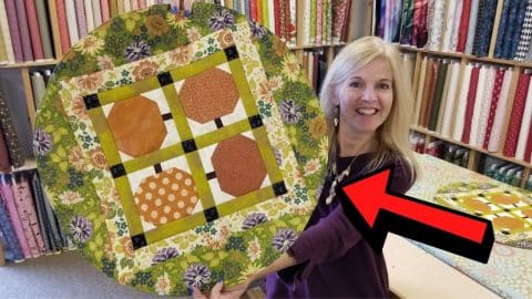 Beginner-Friendly Quilted Round Table Topper Tutorial | DIY Joy Projects and Crafts Ideas