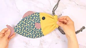 DIY Fish Drawstring Pouch