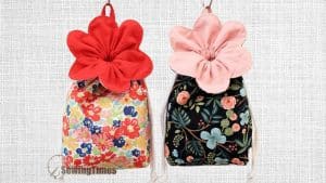 DIY Flower Pouch Bag