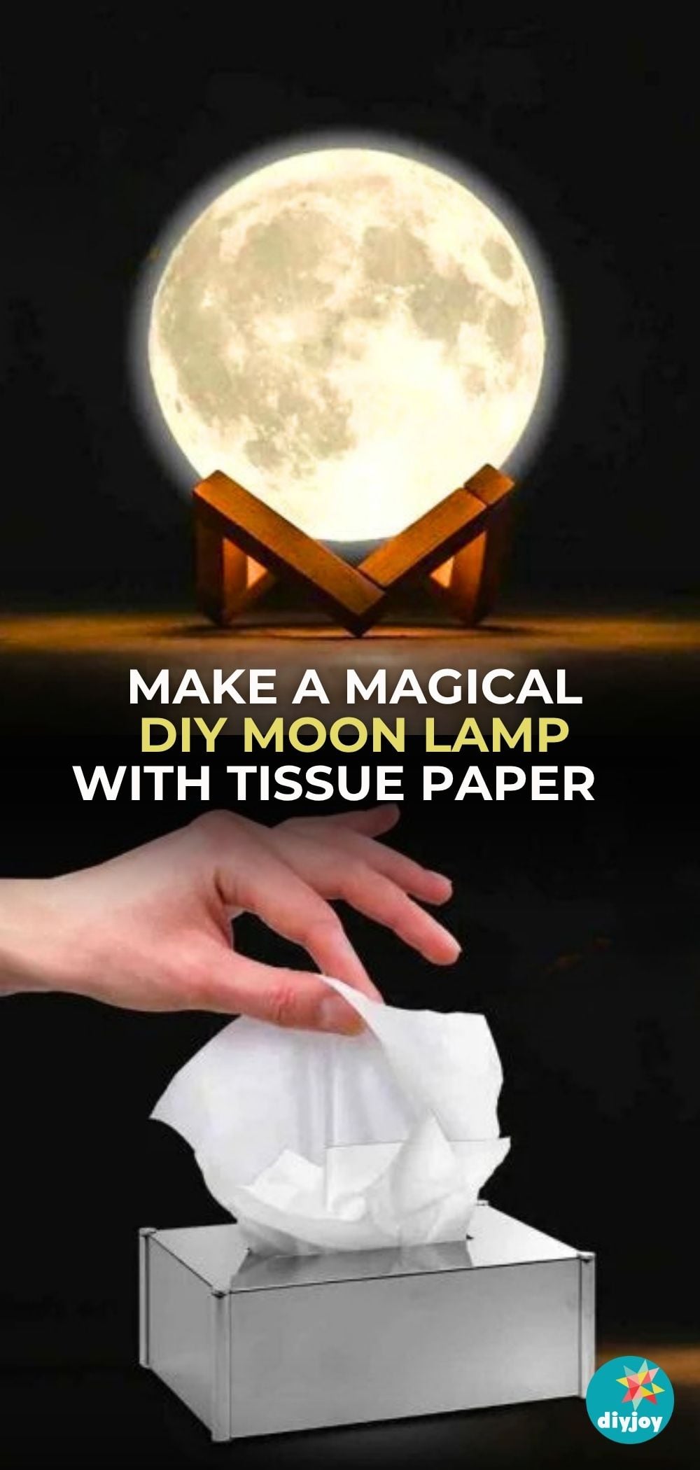 DIY Moon Lamp Tutorial