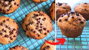 Easy Bakery Style Chocolate Chip Muffins Recipe