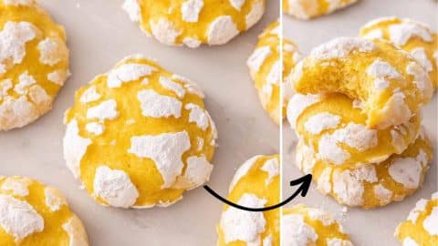Easy Lemon Crinkle Cookies Recipe | DIY Joy Projects and Crafts Ideas