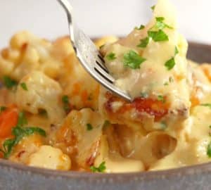 Delicious Cheesy Baked Cauliflower Recipe