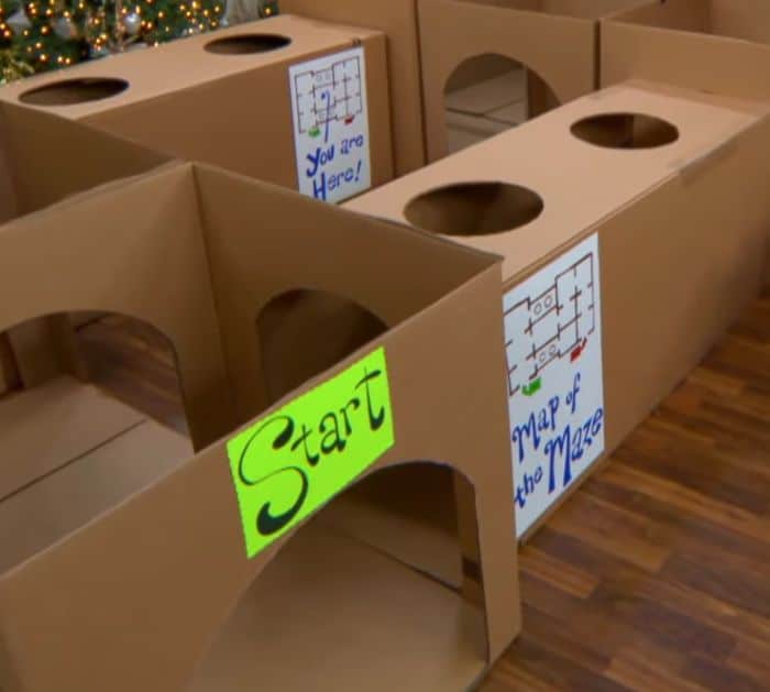 How To Make Indoor Maze Using Cardboard Boxes