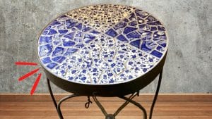 How to Make a Mosaic Table From Plates and Ceramics
