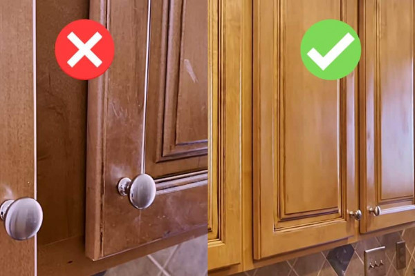 How to Remove Thick Grease from Kitchen Cabinets