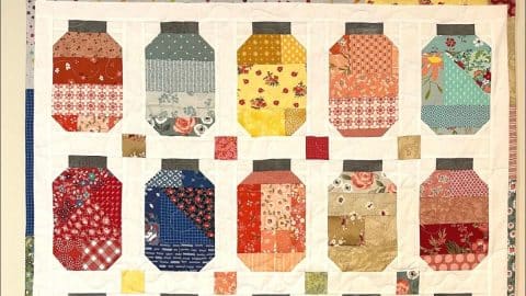 Quilt Jar Block From Fabric Scraps | DIY Joy Projects and Crafts Ideas