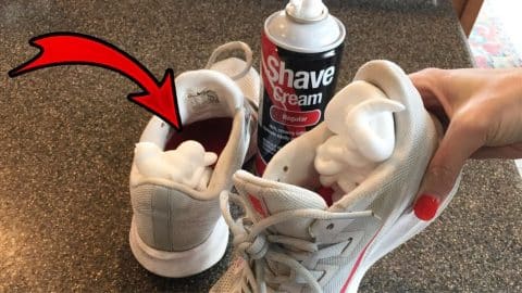 Shaving Cream Hack To Clean And Deodorize Your Shoes | DIY Joy Projects and Crafts Ideas