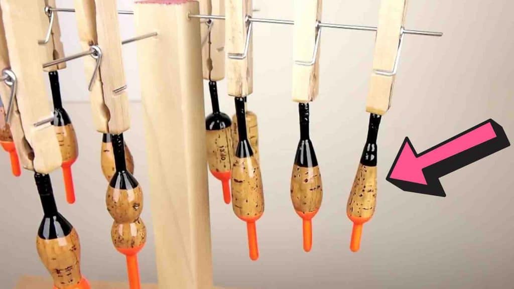 DIY fishing bobbers from wine corks