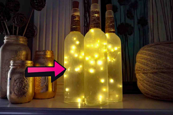 DIY frosted wine bottles tutorial