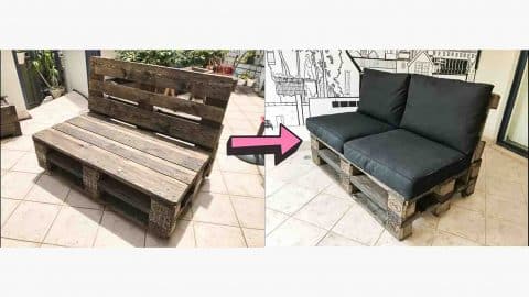 Easy DIY Pallet Couch Tutorial | DIY Joy Projects and Crafts Ideas