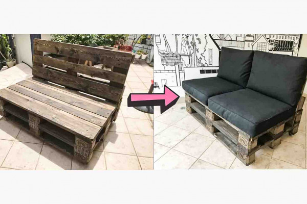 DIY pallet couch tutorial