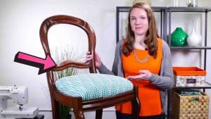 Easy DIY Reupholstered Dining Chair Tutorial