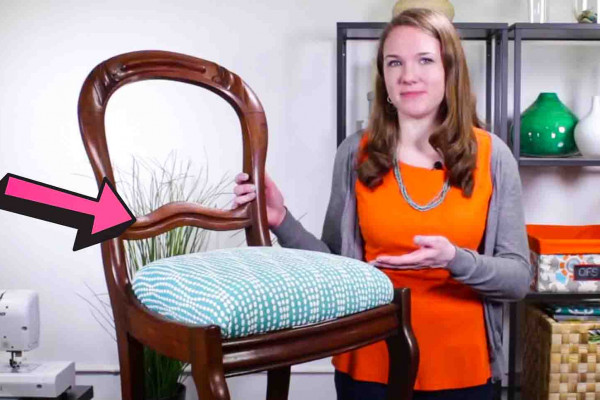 DIY reupholstered chair tutorial