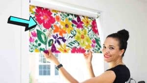 DIY Roller Shades With Blackout Fabric