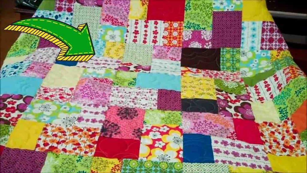 Double slice quilt using layer cakes