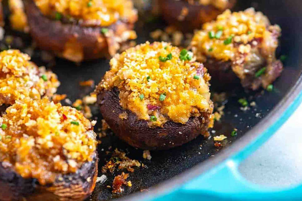 Cheese-stuffed mushrooms recipe