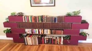 Easy DIY Cinder Block Bookshelf Tutorial