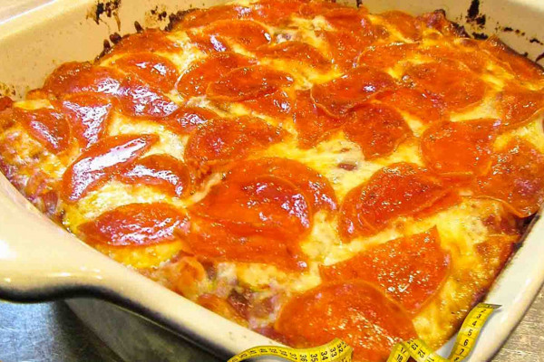 Easy pizza casserole recipe