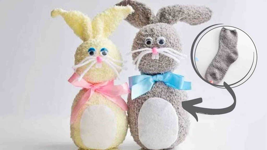 no-sew sock bunnies tutorial
