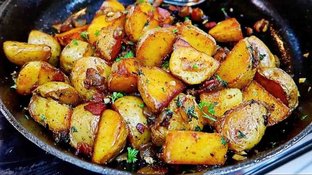 Easy pan-fried potatoes recipe