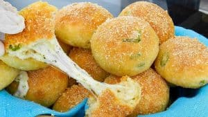 Easy Garlic Mozzarella Cheese Balls Recipe