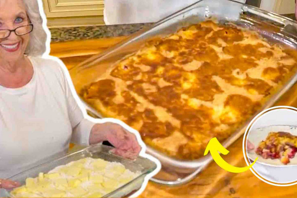 Grammy Peg's cherry-pineapple dump cake recipe - Paula Deen