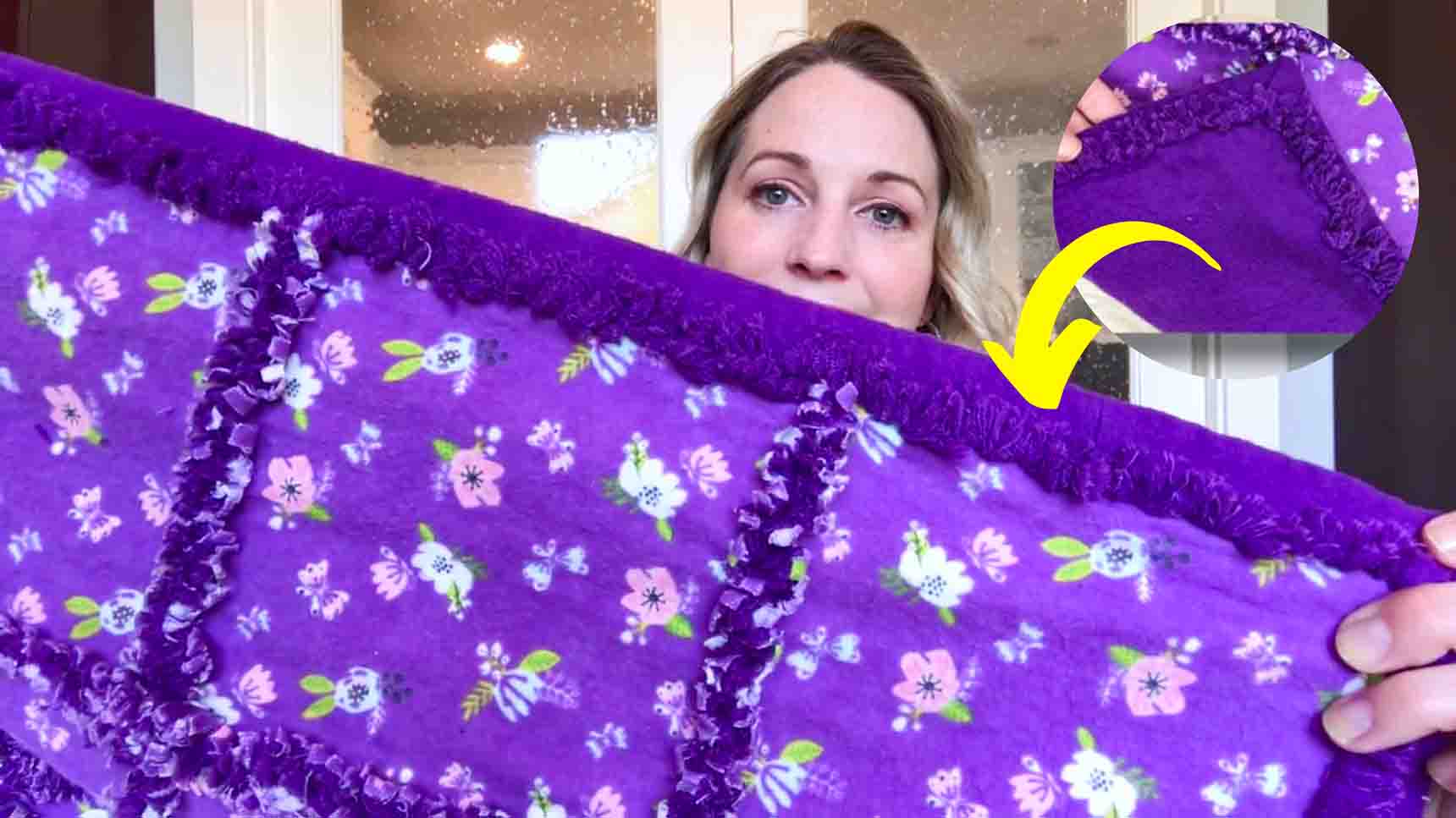 How To Add A Border To Your Rag Quilt | DIY Joy Projects and Crafts Ideas