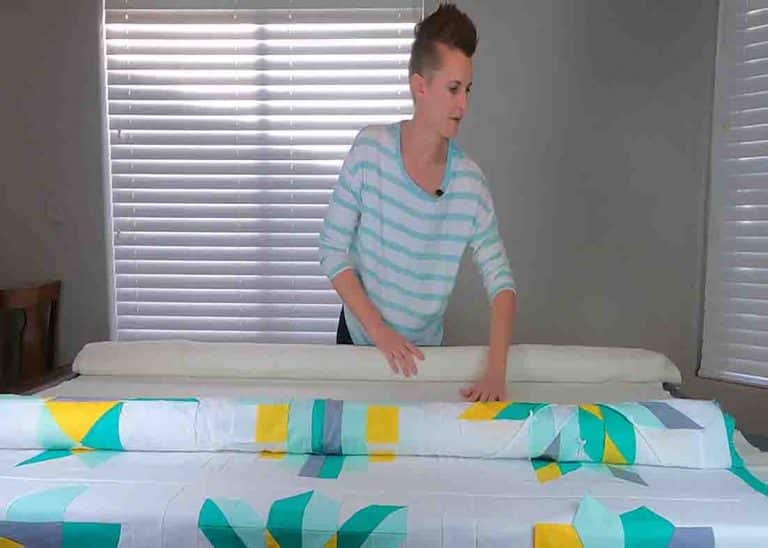 How To Easily Baste A Quilt With Pool Noodles