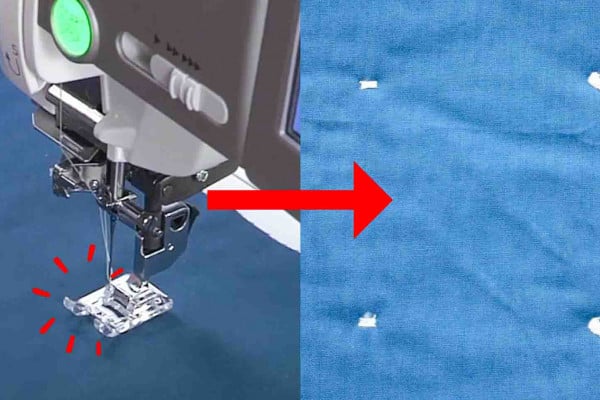 How to machine tack a quilt instead of quilting