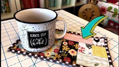 Quilt-As-You-Go Mug Rug Tutorial | DIY Joy Projects and Crafts Ideas