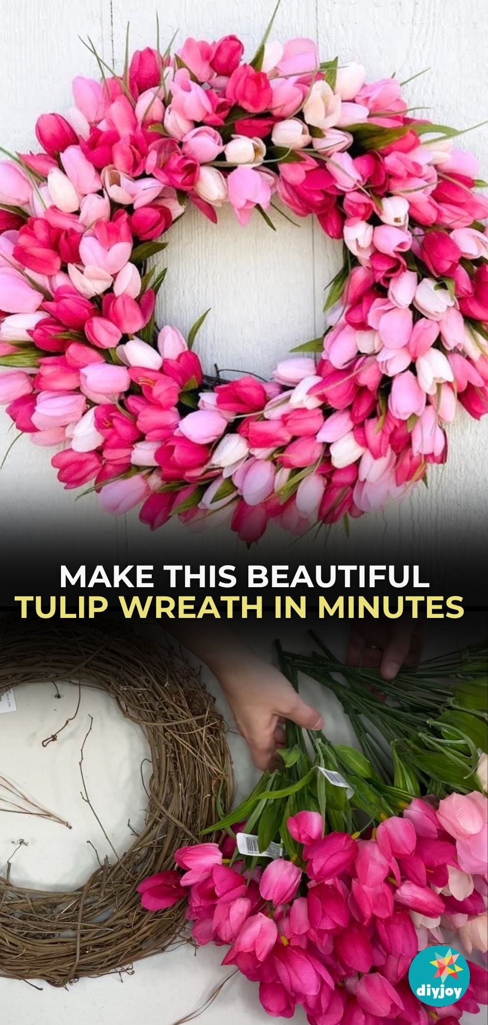 tulip wreath Tutorial