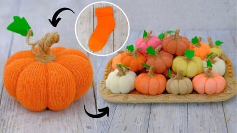 20-Minute DIY Realistic Sock Pumpkin Sewing Tutorial | DIY Joy Projects and Crafts Ideas