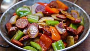 4-Ingredient Skillet Sausage & Pepper Recipe