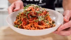 Cheap and Easy Tomato Basil Pasta