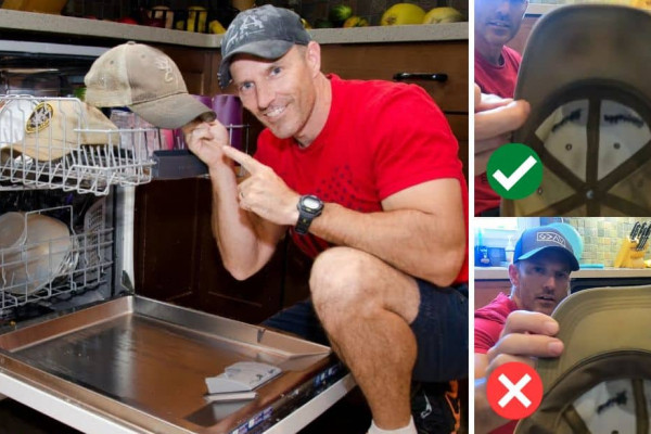 Clever Dishwasher Hat Cleaning Hack