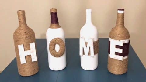 DIY Wine Bottle Home Decor | DIY Joy Projects and Crafts Ideas